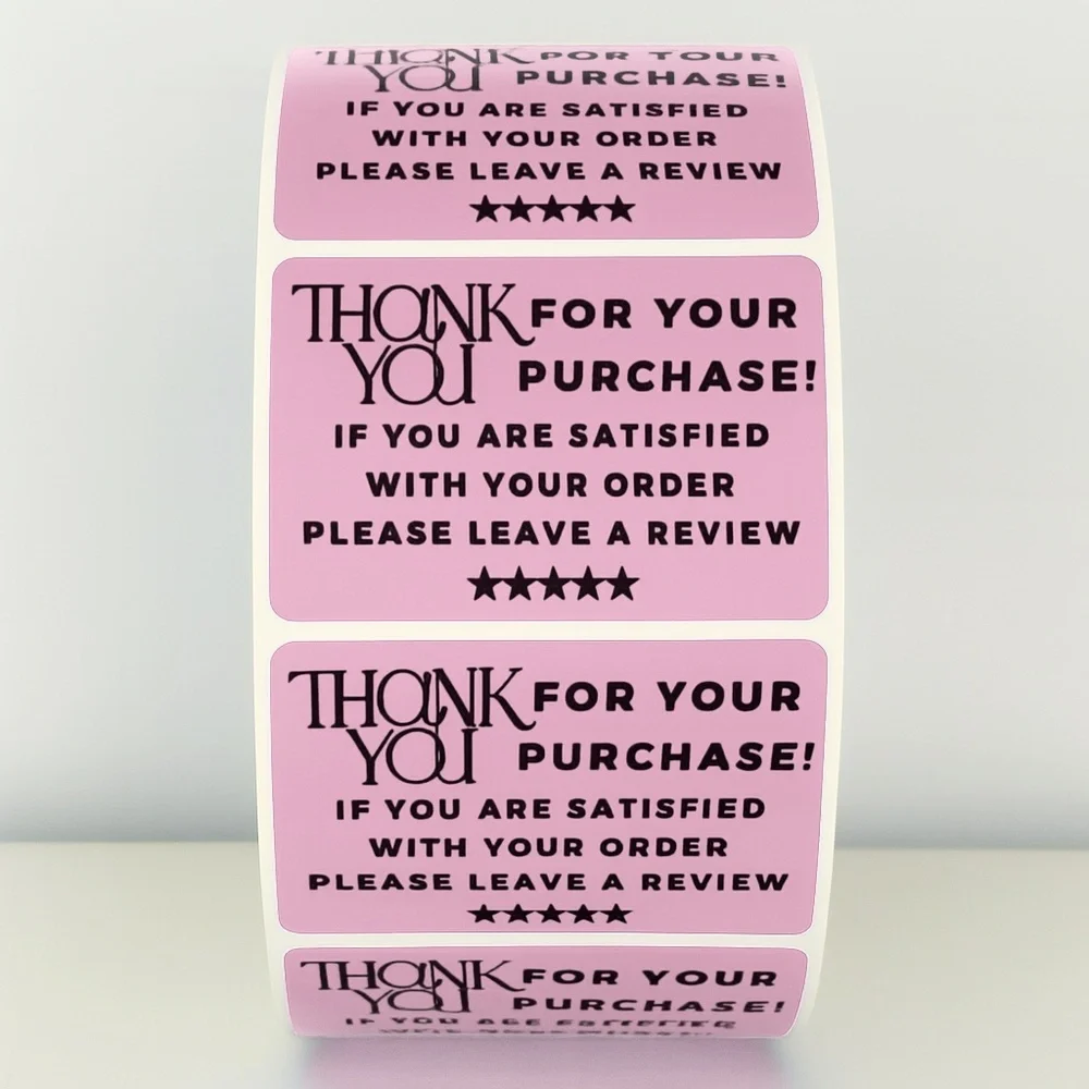 Thank You Stickers Please Leave a Review – Small Business Packaging Labels